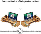 Gdrasuya10 Desk Drawer Organizers And Accessories Office Wood Desk Organizers W/Lock File Storage Computer Desktop Tray Diy Office Desk Organizer - Image 6