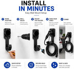 EV Charger Wall Mount Organizer Kit, 3-Piece Garage Charging Station Holder with Cable Management, Fits Most EV Charging Cables, Charger Not Included - Image 6