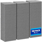 Orighty Microfiber Cleaning Cloth Bulk, 150 Pack Shop Towels 12x12in, Grey by AllRightinOrighty