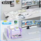 gianotter 5-Tier Desk Organizer with Drawers and File Holders - Image 2