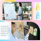 Novabright 48 Pack Magnetic Pen Marker Holder Bulk Wall Mounted Marker Organizer for Whiteboard, Fridge, Office for Dry Erase Markers, Pens, Erasers(Pastel Color) - Image 5