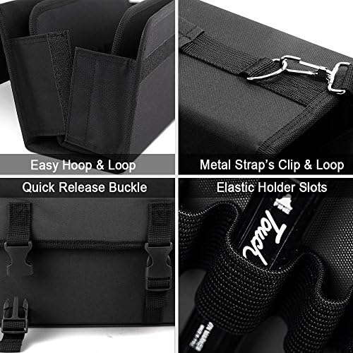 ADVcer Marker Case 120 Storage Holders, Foldable Extendable Oxford Lipstick Organizer with Carrying Handle, Shoulder Strap, QR Buckle, Zip Pocket for Copic, Prismacolor, Dry Erase, Color Paint Markers - Image 6