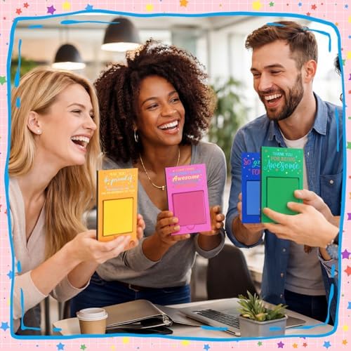Motipuns 36 Pcs Christmas Appreciation Gift Colorful Sticky Note Pad Holder - Image 4