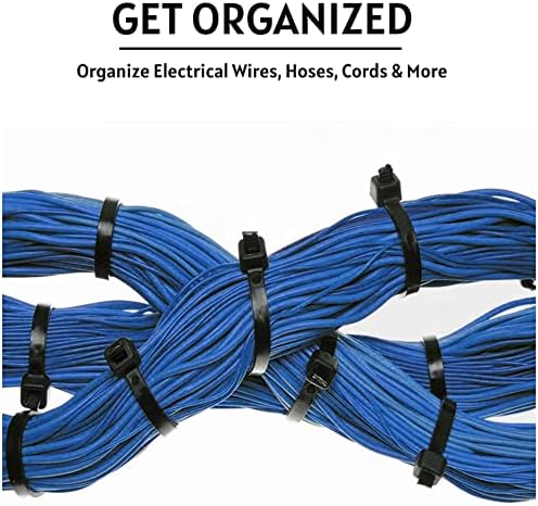Kable Kontrol Made in USA Cable Ties, 4 Inch 10,000 Pcs 18 Lbs Test – Black - Image 5