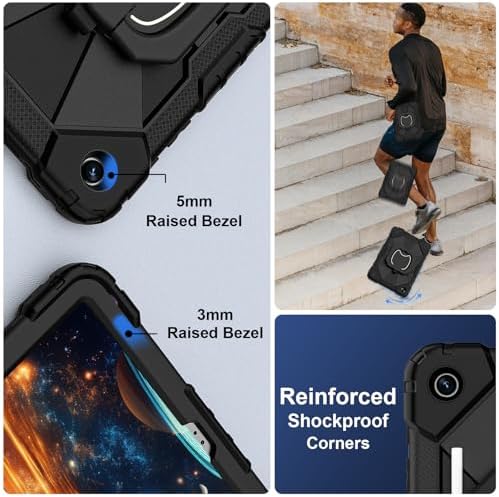 Scnioy Case for Samsung Galaxy Tab A11+ Plus / A9+ 11 Inch 2025/2023, Black - Image 4