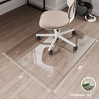 Koonmi Glass Chair Mat for Carpet, 36"x46" Thick Office Chair Mat - Image 4