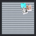 PinPix 17x17 inch Cork Bulletin Board. This Decorative Framed Pin Board Comes with Diamond Pattern in Grey and Blue Design and Satin Black. Ideal for Home, Office Decor or School (PinPix-227) by PinPixBulletinBoards