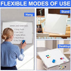 20x16 Inch Dry Erase Whiteboard, Magnetic Double Sided with Stand, White - Image 5