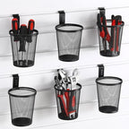 Briwooody 6 Set Slatwall Cups with Hook, Holder Accesories, Large, Black by Briwooody