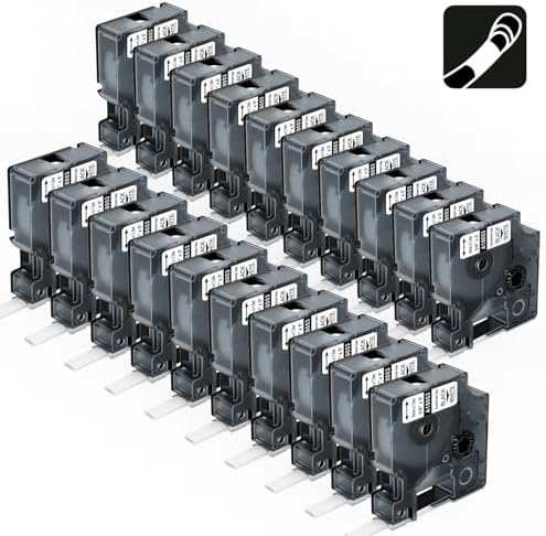 20-Pack Aonomi A18053 Rhino Heat Shrink Labels Tube 3/8" by AONOMI