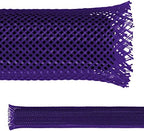 Electriduct 3/4" PET Expandable Braid Sleeving Flame Retardant Flexible Wire Mesh for Cord Management and Cable Protection - 100 Feet - Purple by Electriduct