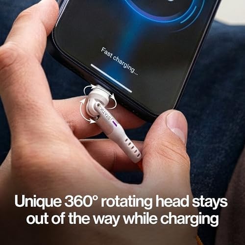 Statik 360 Magnetic Charging Cable - Type C Charger 3 in 1 USB C to USB C Cable, Micro USB & iProduct Tips, USB A Adapter, Phone Charger Cord, Compatible with All Devices - Black 3FT/1M, 3 Pack - Image 3