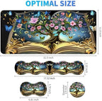 4Pcs Memory Foam Keyboard Wrist Rest Desk Mat Set, Book Tree - Image 5