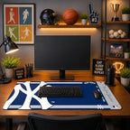 SOAR MLB Official Established Primary Logo Wordmark Home Office Desk Pad Mouse Pad Mat 35" x 16" (New York Yankees, New York Yankees) - Image 3