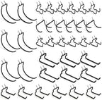 INCLY 36 Pack 1/4" Pegboard Drill Holder Tool Utility Hooks by INCLY