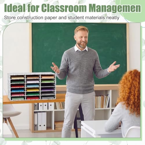 Fuutreo 1 Pc Classroom Construction Paper Storage,Eucalyptus - Image 6