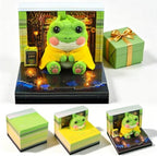 Time Piece Calendar 2027, 3D Sticky Notes Frog Weekly Desk Calendar by ANTREATU