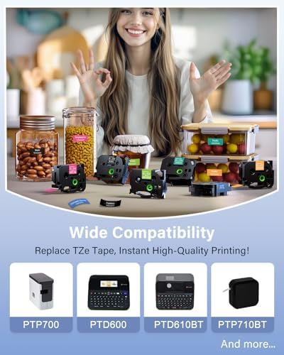24mm TZ Tape Replacement for TZe Tape 24 mm 0.94 P-Touch TZe Laminated - Image 2