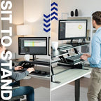 VIVO Black 54 in Standing Desk Converter, DESK-V054V - Image 4