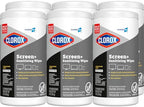 CloroxPro Clorox Screen+ Sanitizing Wipes, Disinfecting Wipes for Electronics, Gentle on Phones, Tablets, LCD Screens, Laptops and Sensitive Surfaces, Citrus Blend Scent, 1 Canister, 75 Wipes, 6 Pack by CloroxProfessional