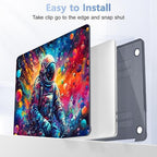 for MacBook Pro 16 inch Case 2019 2020 Release Model A2141, Plastic Hard Shell Cover with Keyboard Cover & Screen Protector for MacBook Pro 16 inch with Touch Bar & Touch ID - Astronaut - Image 5