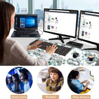 Keyboard Wrist Rest and Mouse Pad with Wrist Support Set Ergonomic Coaster,Memory Foam,Easy Typing Pain Relief,Large XL Desk Mat 31.5"x 11.8",Grass Leaves - Image 7