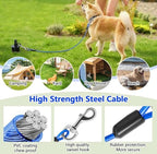 Dog Tie Out Cable&Stake,30FT Dog Leads for Yard,Heavy Duty Ground Anchor - Image 7