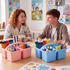 Geelin 24 Pack Classroom Caddy Bulk, 9.3 x 8.5 x 5.1 inch, Morandi - Image 6