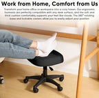 Ergonomic Adjustable Under Desk Footrest,Ottoman with Wheels - Image 6