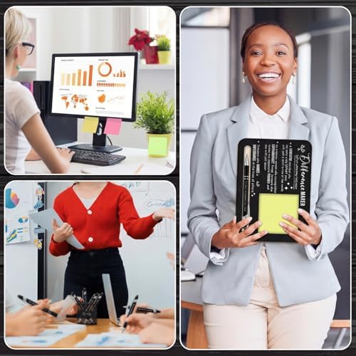 Kosiz 10 Set Wooden Sticky Note Holder Kit, Difference, Black - Image 5