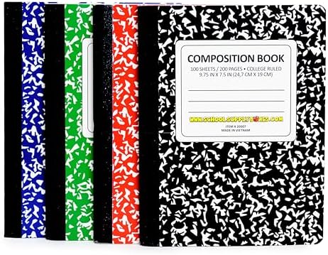 High School Writing Bundle | 1 Box - 51 Pieces per Box | School Supply Boxes - Back to School Essentials | Includes Composition Books, Loose Leaf Paper, Index Cards, 12 ct. Pens & More - Image 4