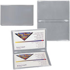 StoreSMART - Metallic Silver Folding Business Card Holders - 10 Pack - Polypropylene Plastic (RPP2915MS-10) - Image 3