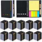 Qilery 150 Pack Lined Spiral Notebook Bulk Small Notepad and Pen Set by Qilery