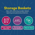 Really Good Stuff Large Black Book Baskets, 13.25" x 10" x 5.5", 4-Pack - Image 4