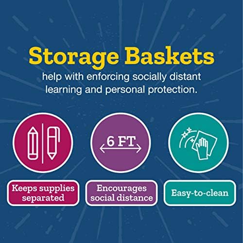 Really Good Stuff Large Black Book Baskets, 13.25" x 10" x 5.5", 4-Pack - Image 4