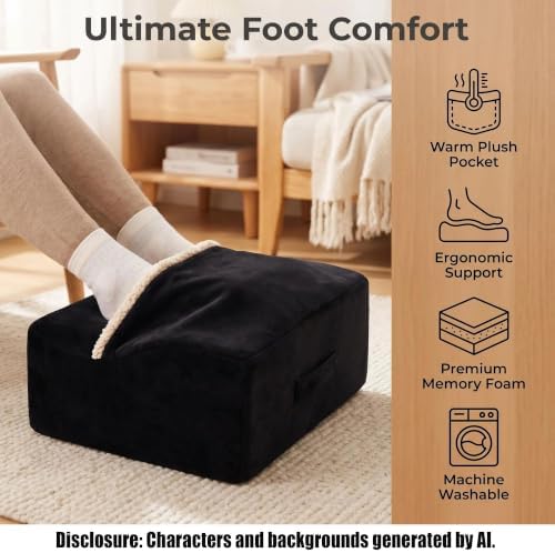 Keep Warm Foot Stool Foot Rest for Under Desk At Work - Image 3