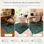 iCasso Office Chair Mat for Hardwood Floor, 36"X 48" Convex Green - Image 3