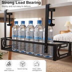 AiQInu Cable Management Desk Under The, Clampable Cable Organiser Tray, Under-Sink Mounting Organiser Made of Carbon Steel, No Drilling, Cable Management for Office, Home - Image 7