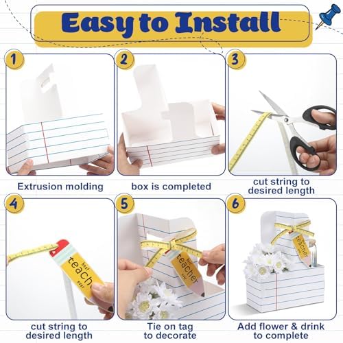 4 Pack Teacher Cups Set Back to School Teacher Gifts, White - Image 6