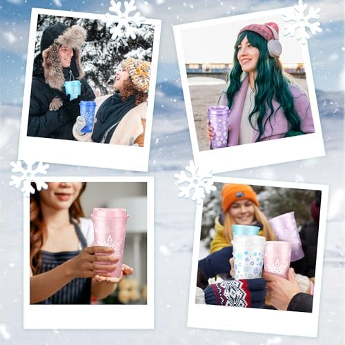 Kochorie 24 Piece Snowflake Party Favors Cups Set - Image 6