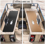 MAIDERN 51.2”x 19.6” Cork & Leather Desk Pad, Large Desk Mat (Black) - Image 5