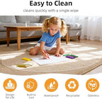 Office Chair Mat for Carpet - 36x36 Inch Plastic Computer Desk Floor Protectors for Chairs Clear Under Desk Rug Pad for Rolling Gaming Chair - Image 3