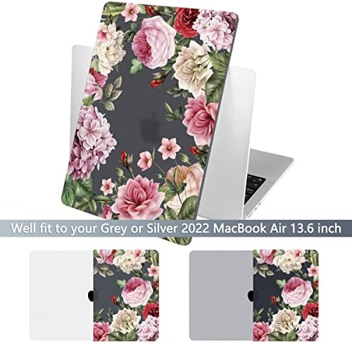 Batianda LumiArt Case for MacBook Air 13.6" M2-M5 Chip, Vintage Rose - Image 3