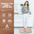 3/4 Inch Portable Anti Fatigue Standing Mat with Massage Points, Comfort Foot Standing Pad for Office Desk with Handle, Cushioned Kitchen Mat for Office & Home (Rose Gold, 17" X 22") - Image 5