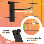 HUHOLE 50 Pack 4 Inch Black Gridwall Hooks Metal Display Hangers - Image 3
