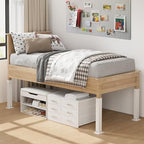 BOLUO Closet Drawers White Fabric 3 Drawer Small Dresser for Closet Organizers and Storage Bedroom Dorm Modern - Image 3