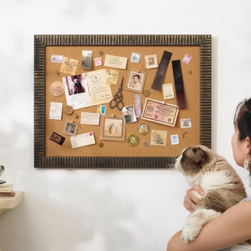 16x20 Vintage Framed Cork Board for Vision, Wedding Planning,Black Gold - Image 2