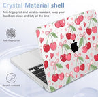 Case for 2026/2025/2024/2023 MacBook Air 15-inch Laptop Release M5 A3448 /M4 A3241 /M3 A3114 /M2 A2941, Stylish Protective Hard Shell Cover for MacBook Air 15.3 inch, Cherries & Pink Bows - Image 6