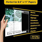 10 Pcs Acrylic Sign Holder 8.5 x 11, Vertical Wall Mount Sign Holders - Image 5