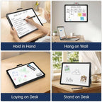 Small Dry Erase White Board - TSJ OFFICE 12" x 16" Mini Easel Desktop Double Sided Whiteboard, Portable Magnetic Board on Table Top with Holder for Drawing, Teacher Instruction, Memo Board - Image 5